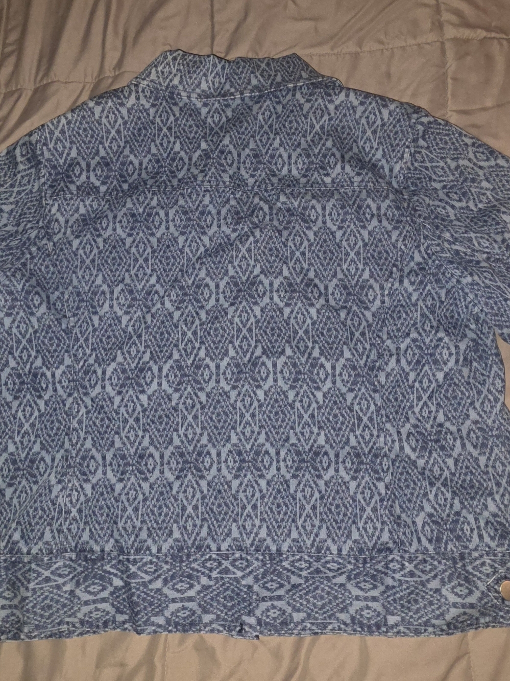 Ruby Rd. Blue Patterned Blazer Jacket - Picture 8 of 8
